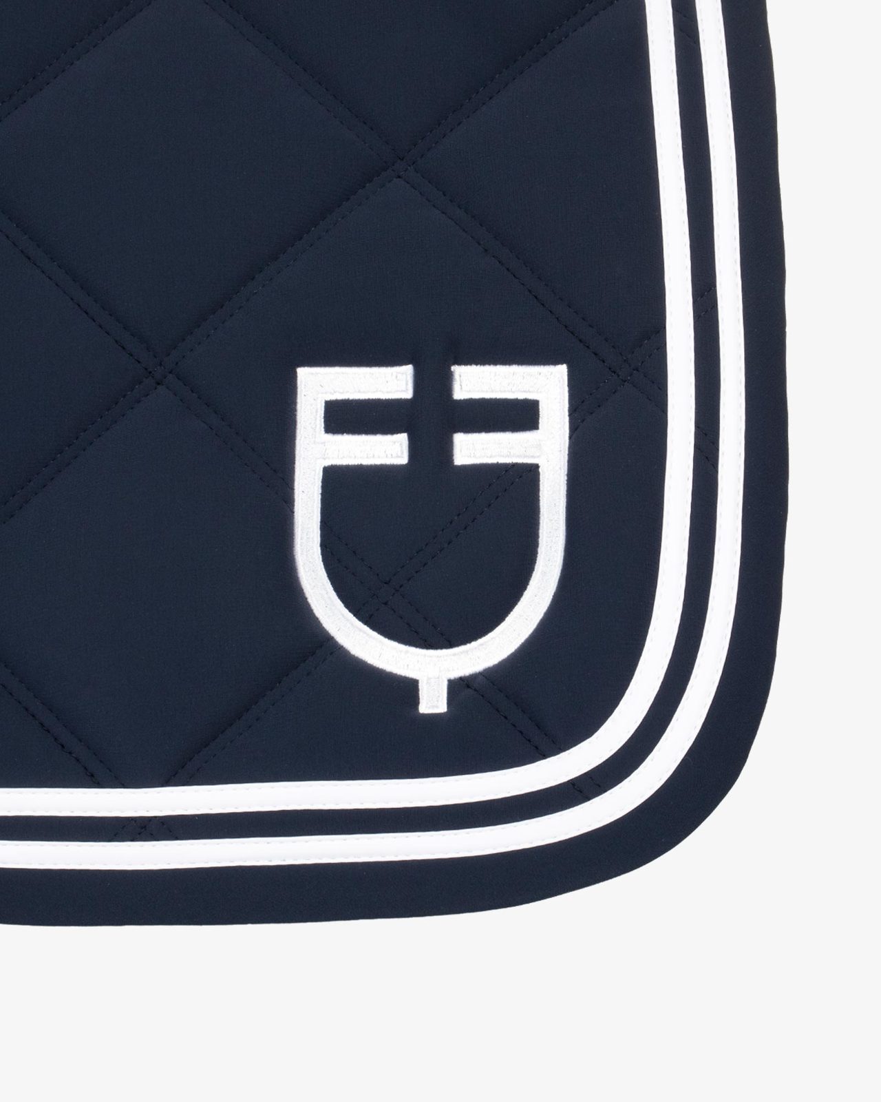Double Stripes jumping saddle pad in technical fabric