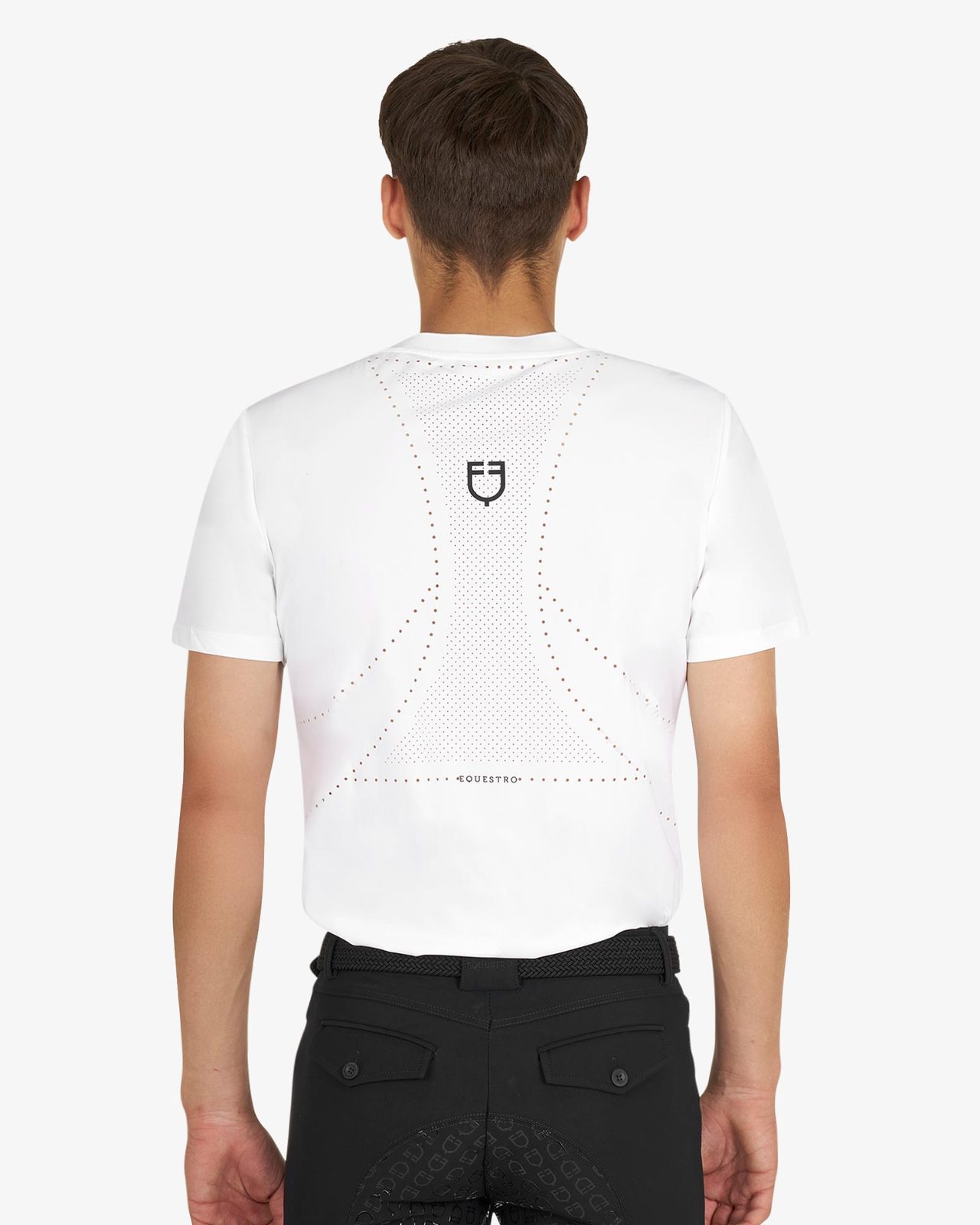 Men's training T-shirt in technical fabric with micro-holes