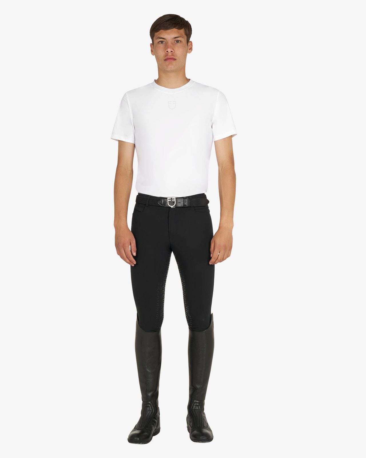 Men's training T-shirt in technical fabric with micro-holes