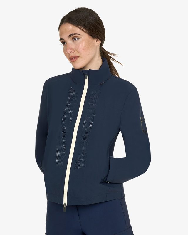 Women's softshell jacket with back logo