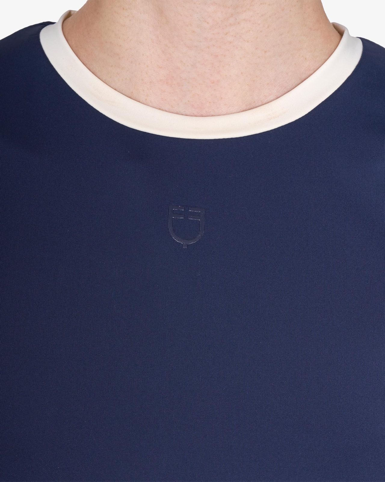 Women's cropped T-shirt in technical fabric