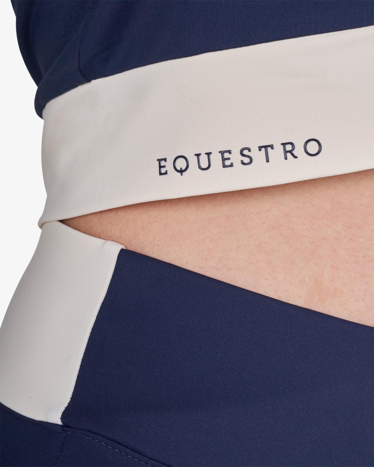 Women's cropped T-shirt in technical fabric