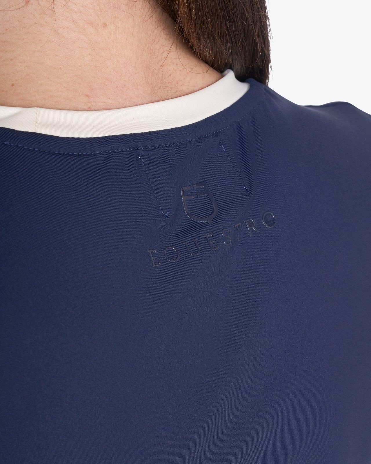 Women's cropped T-shirt in technical fabric