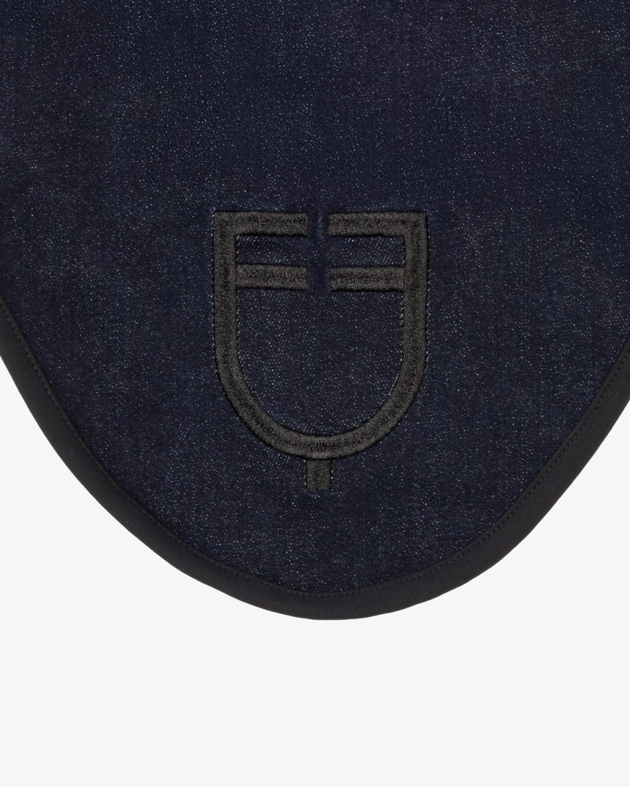 Fly veil in denim-effect technical fabric with logo