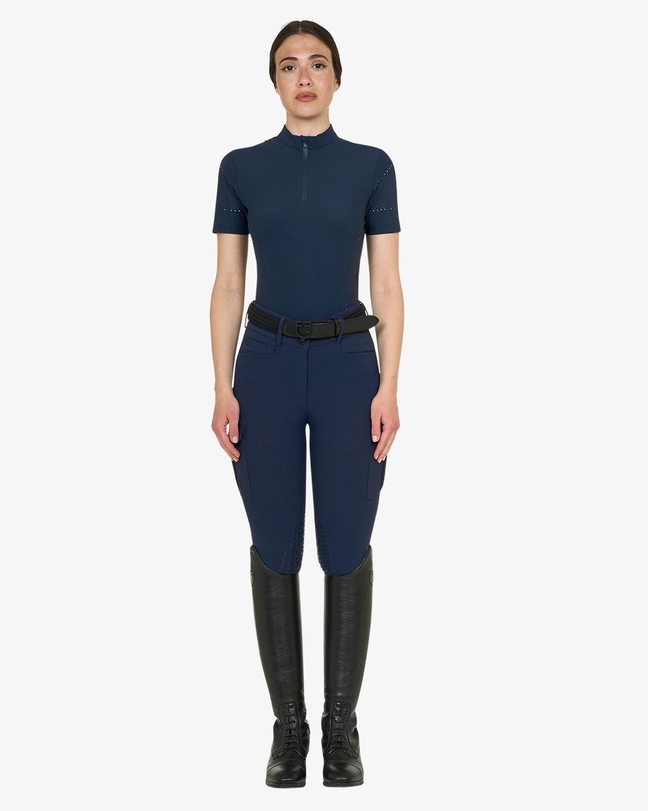 Women's training T-shirt in technical fabric with micro-holes