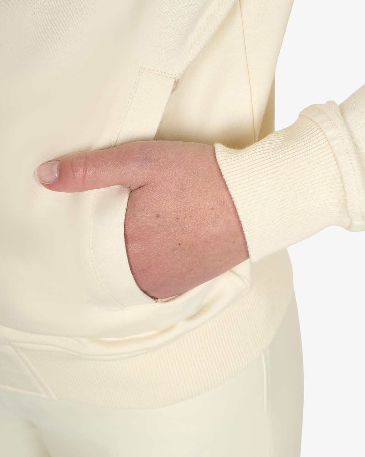 Felpa donna con cappuccio regolabile e zip
