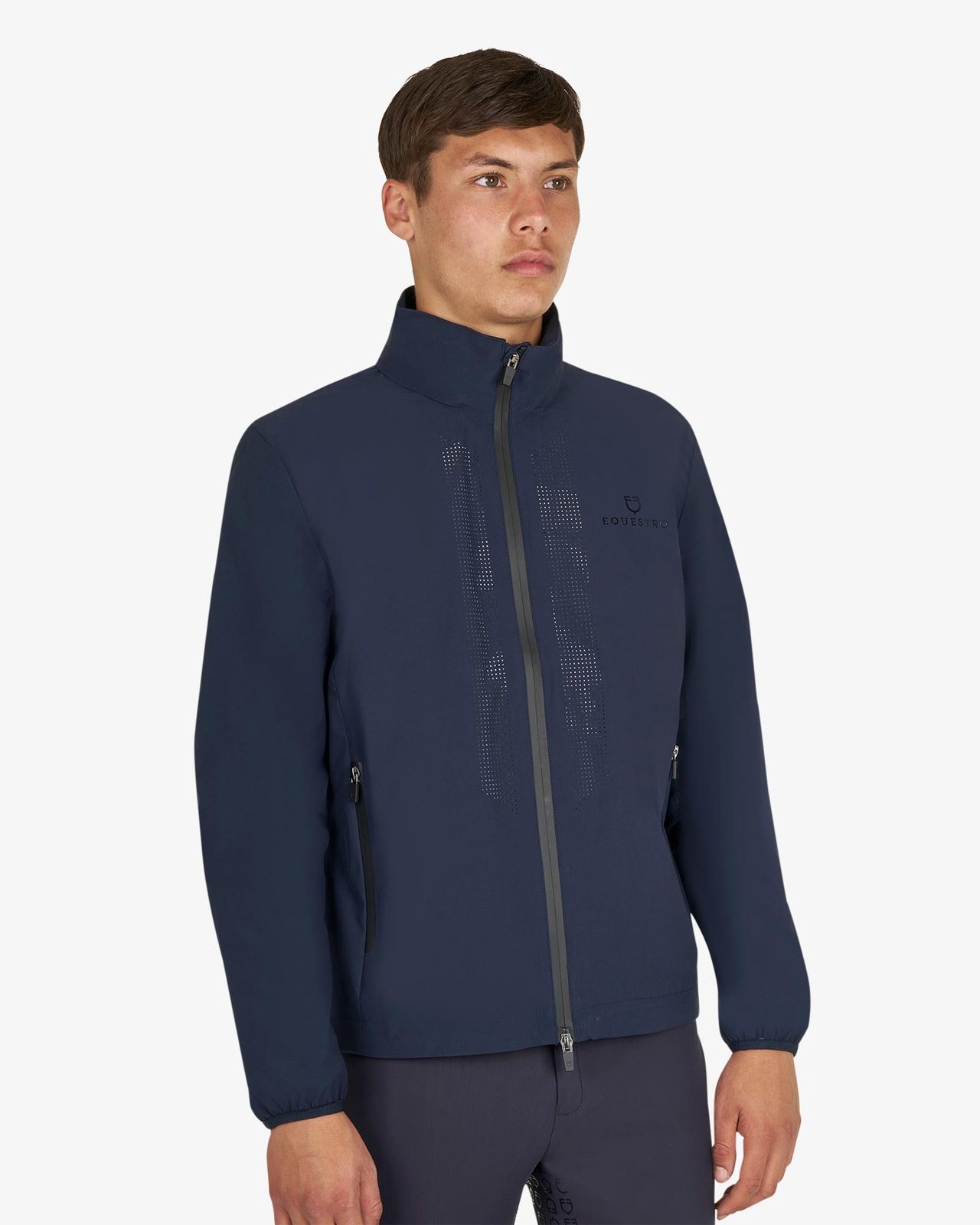 Men's softshell jacket with back logo