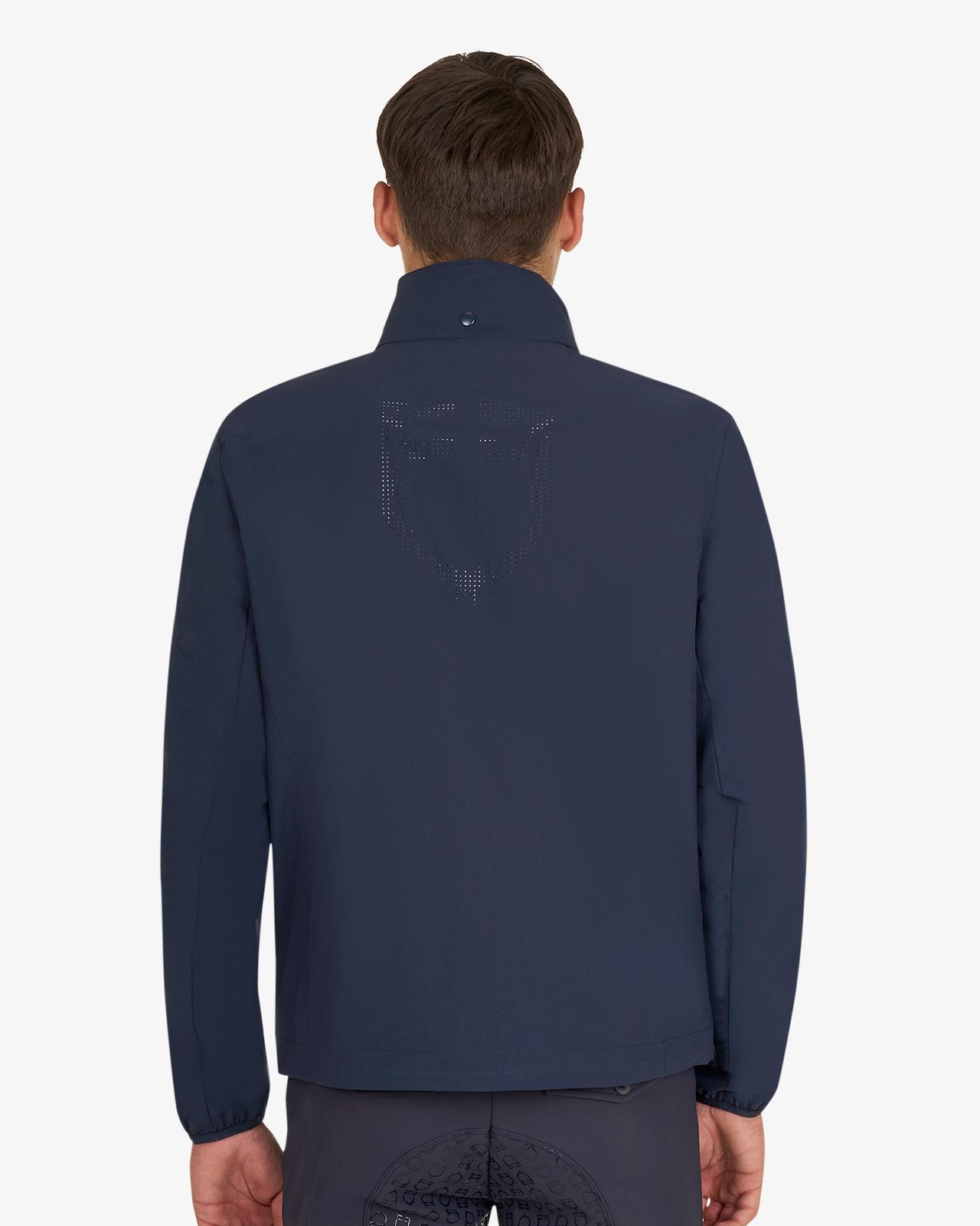 Men's softshell jacket with back logo