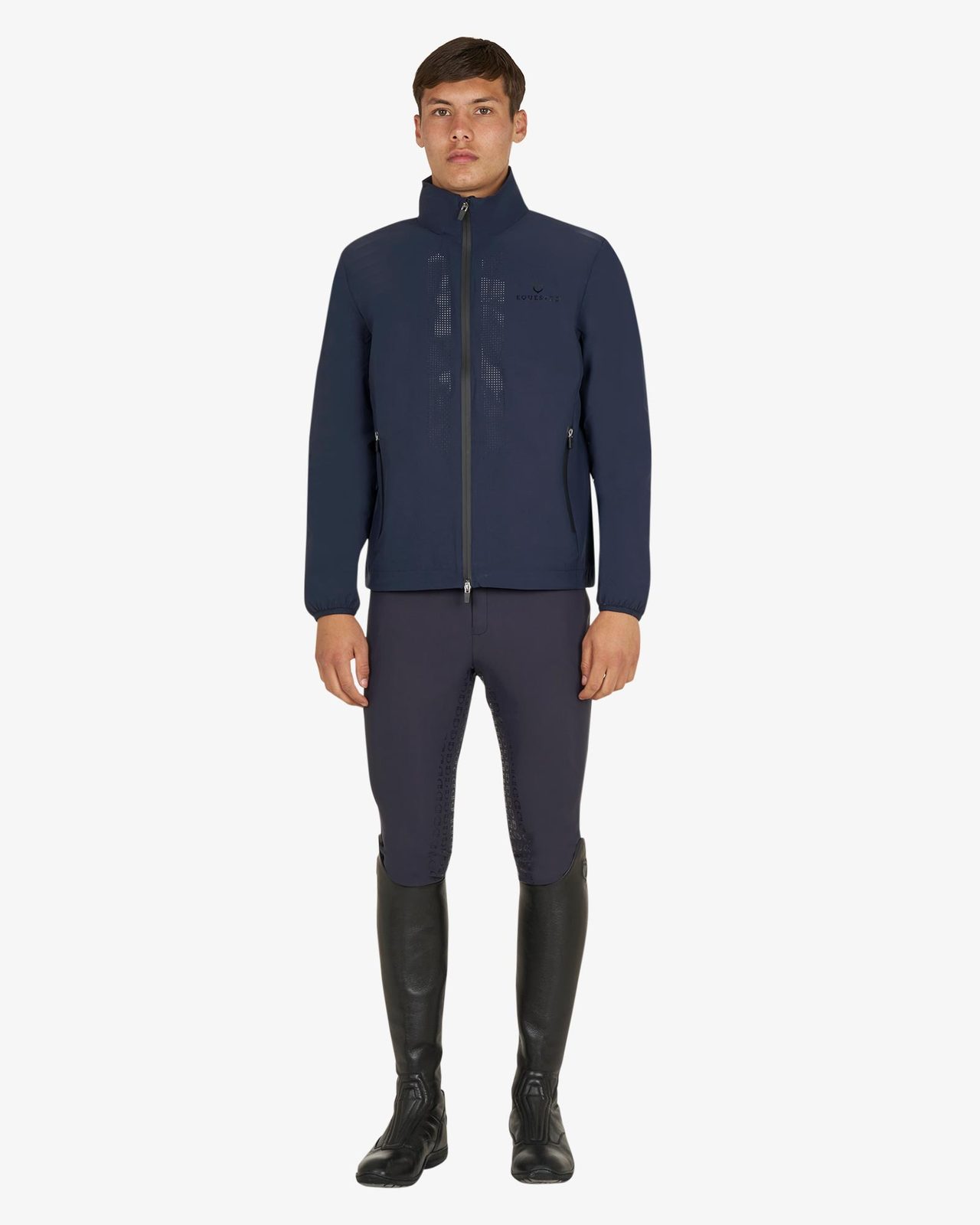 Men's softshell jacket with back logo