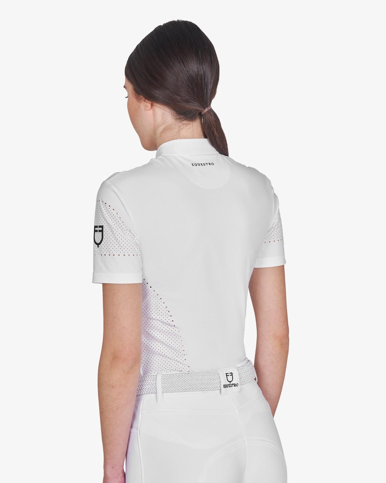 Women's training T-shirt in technical fabric with micro-holes