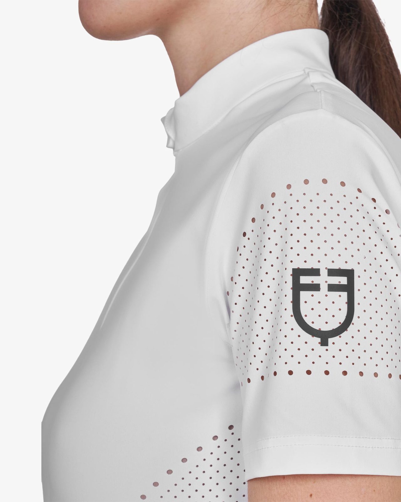 Women's training T-shirt in technical fabric with micro-holes