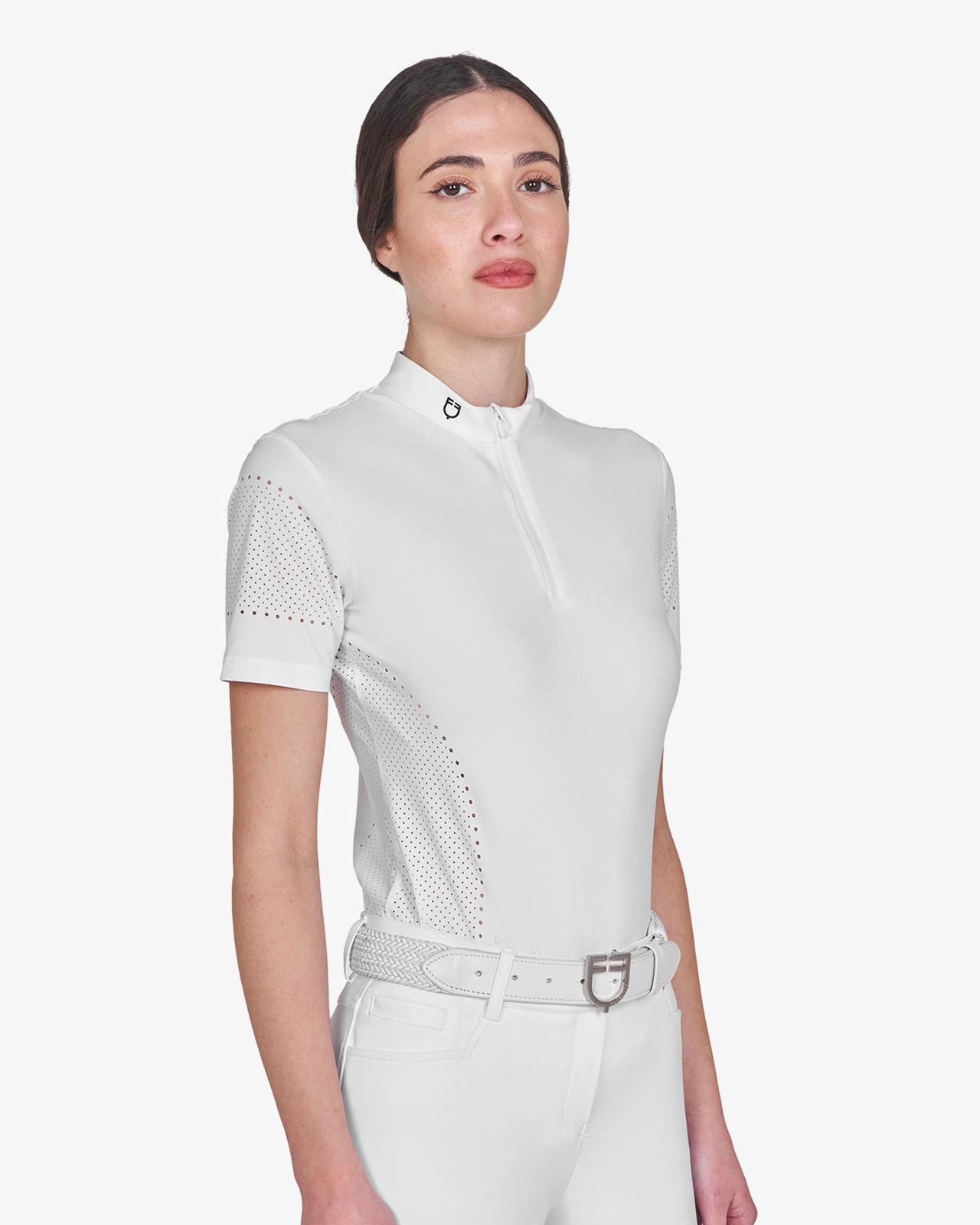 Women's training T-shirt in technical fabric with micro-holes