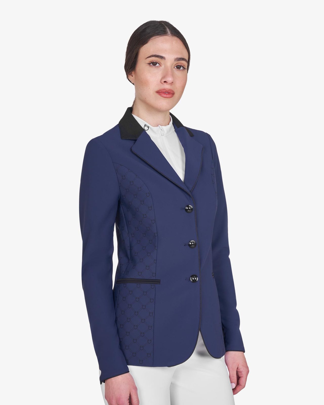 Women's Monogram competition jacket with three buttons