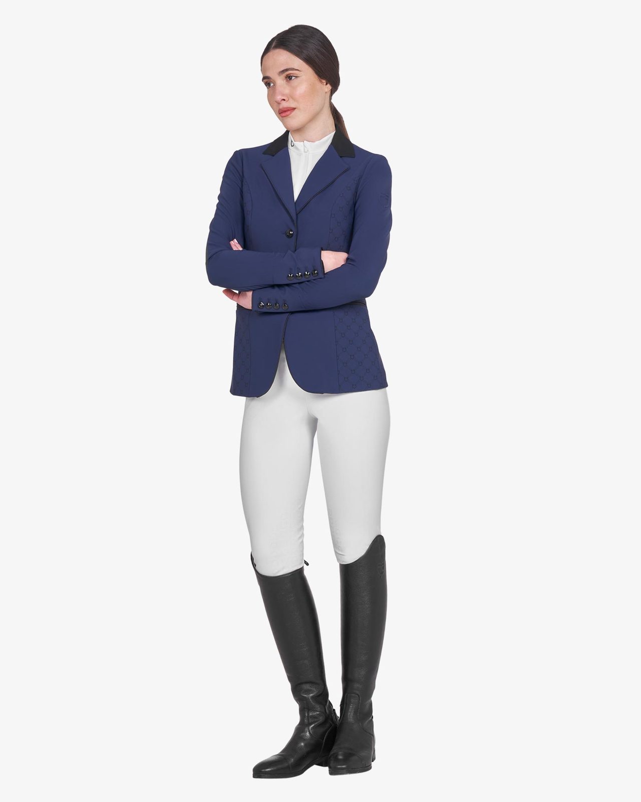 Women's Monogram competition jacket with three buttons