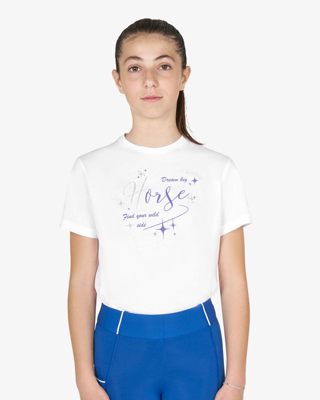 Girls' Dream Big cotton T-shirt with print
