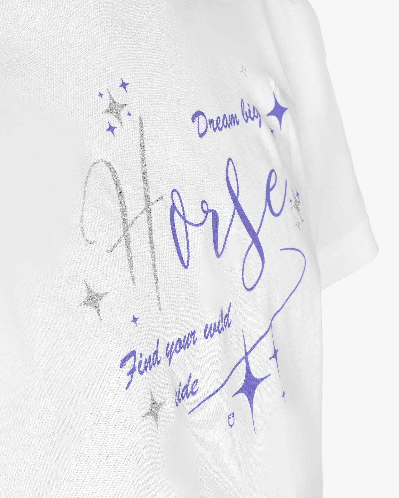 T-shirt bambina Dream Big in cotone con stampa