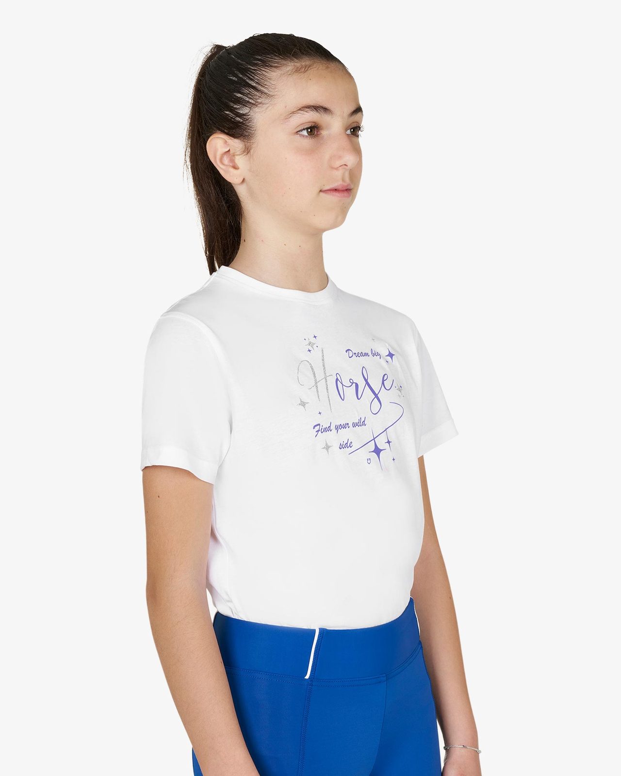 T-shirt bambina Dream Big in cotone con stampa