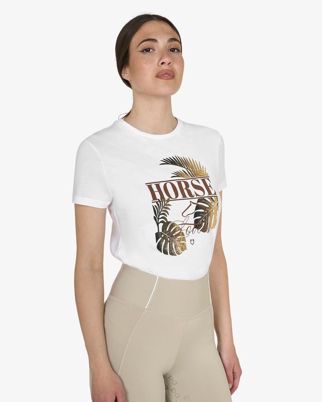 Women's Horse Palm cotton T-shirt