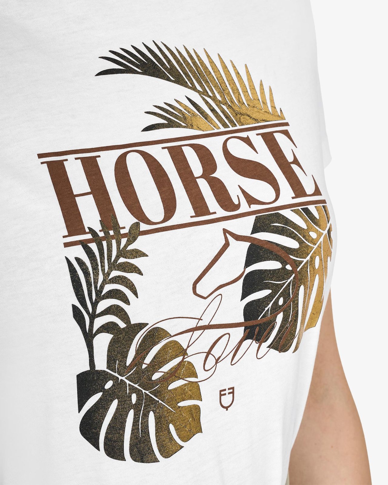 T-shirt donna Horse Palm in cotone