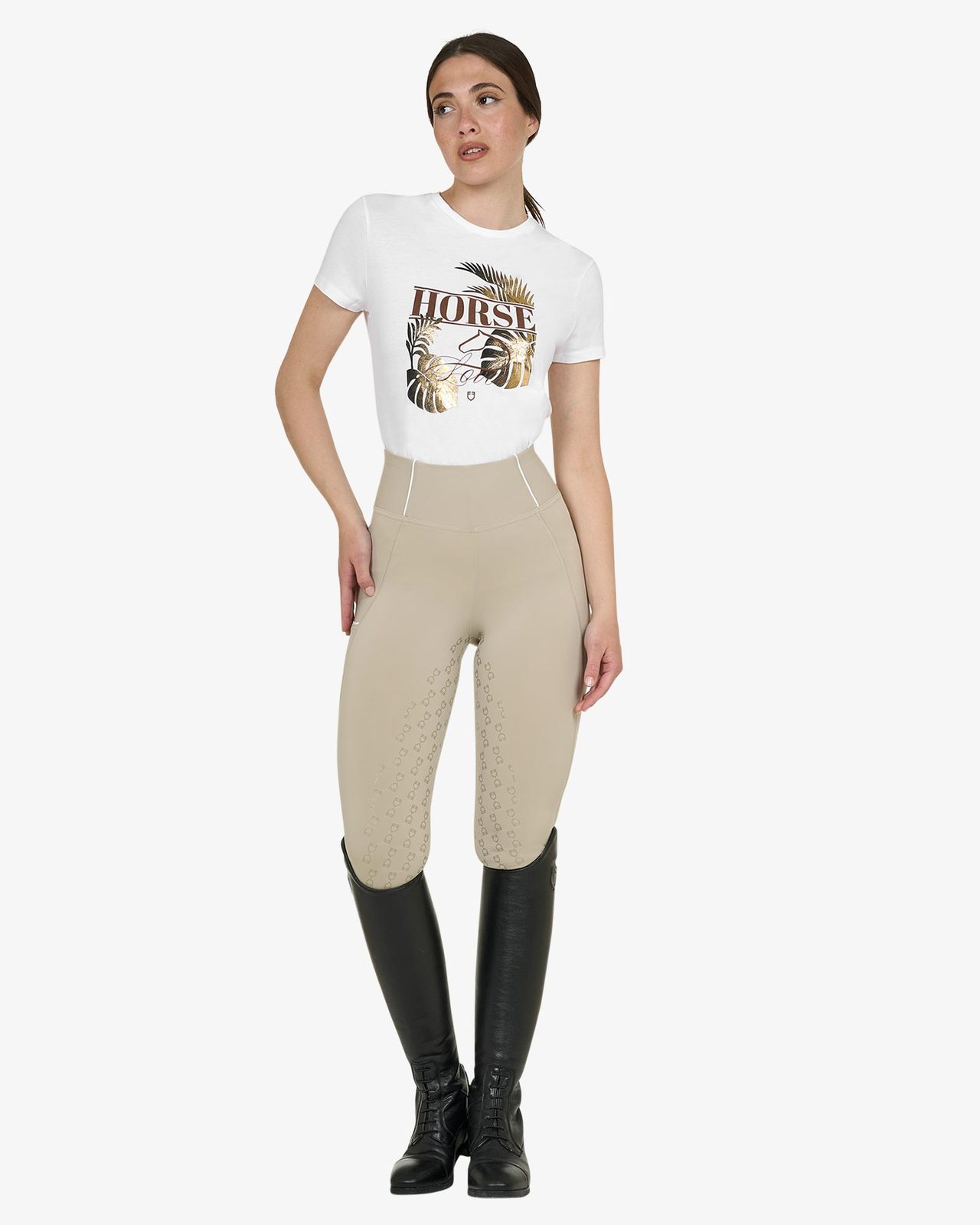 T-shirt donna Horse Palm in cotone