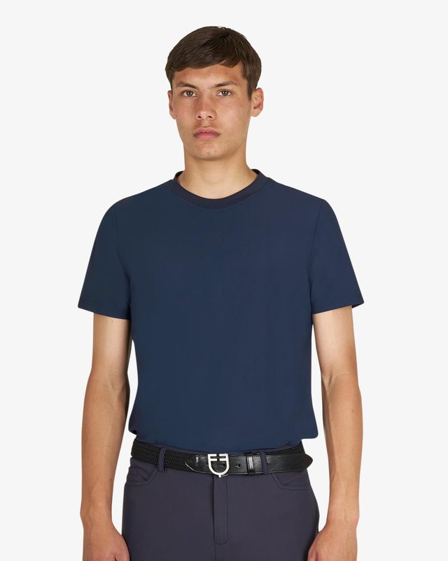 Men's training T-shirt in technical fabric with micro-holes