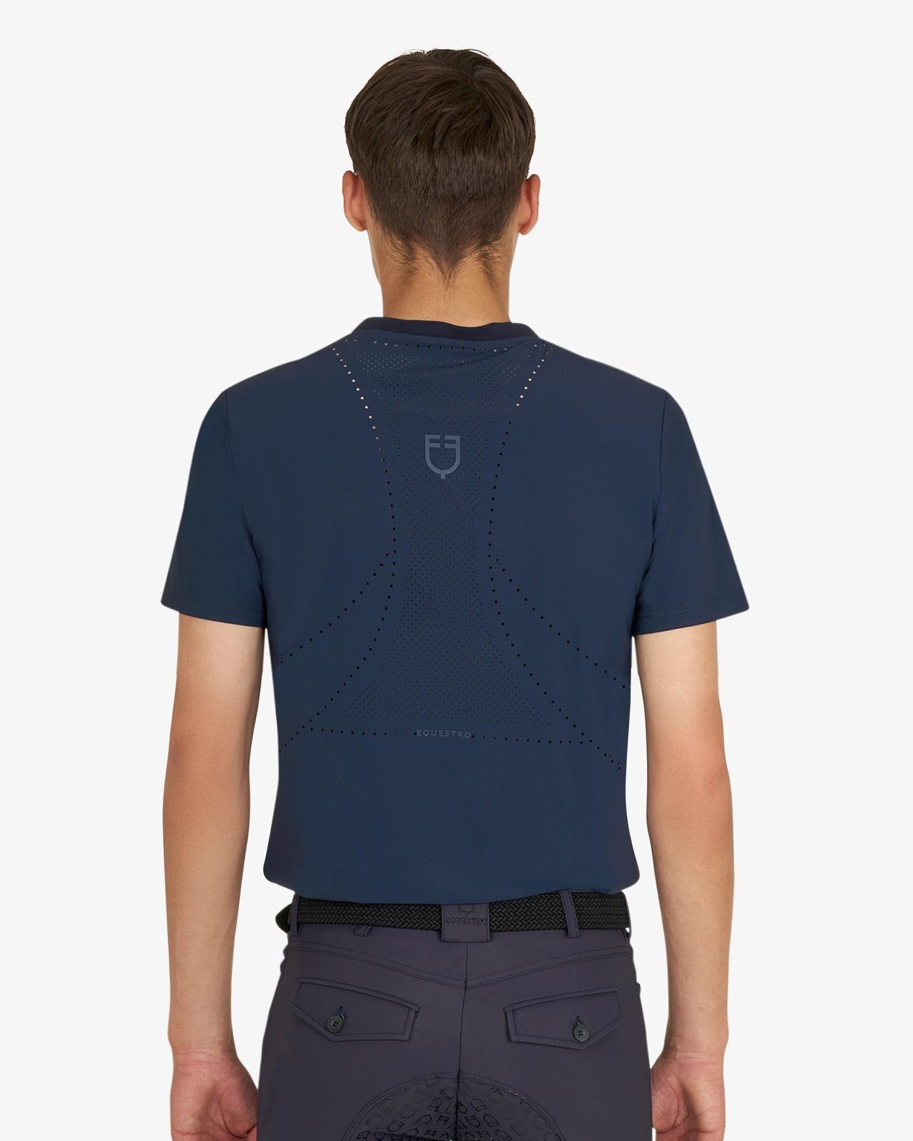 Men's training T-shirt in technical fabric with micro-holes