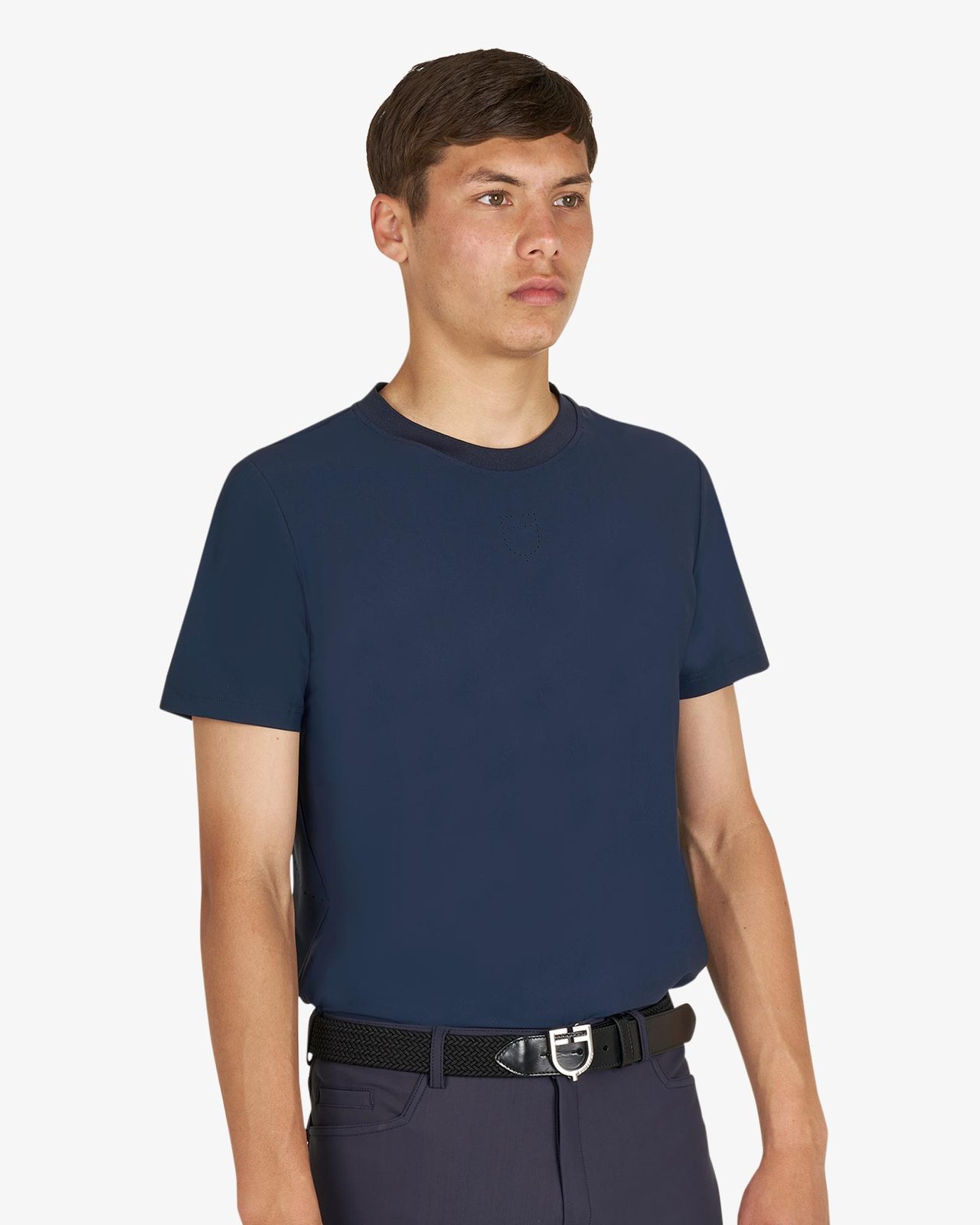 Men's training T-shirt in technical fabric with micro-holes