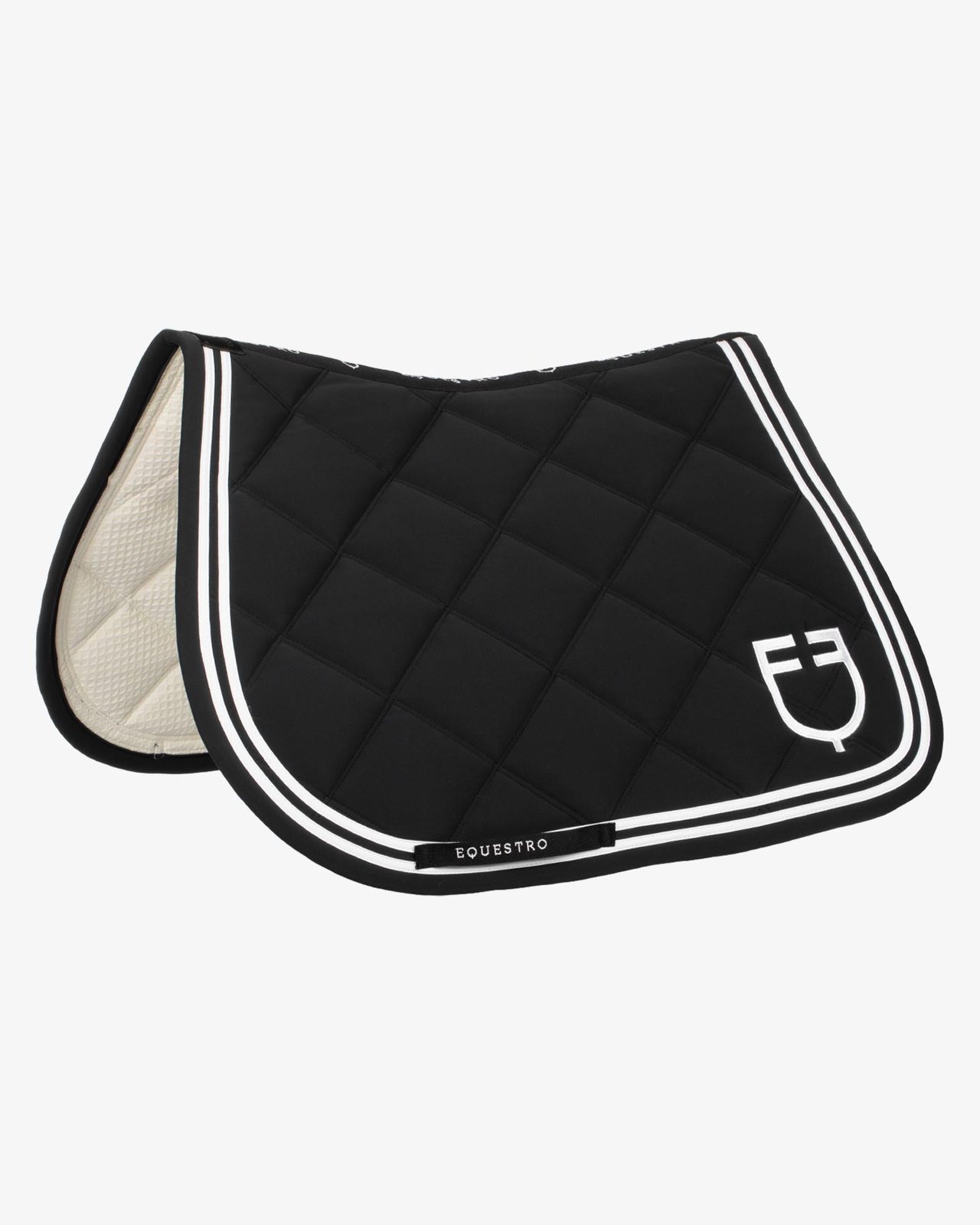 Double Stripes jumping saddle pad in technical fabric