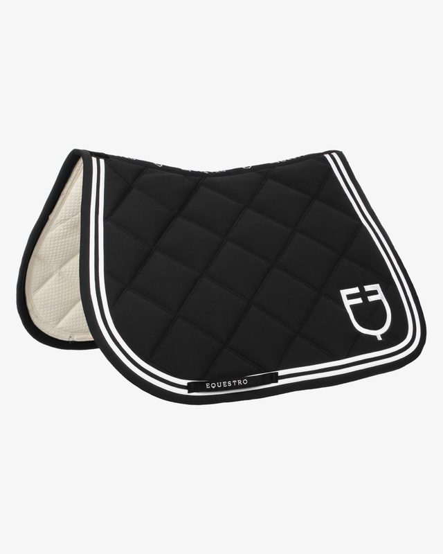 Double Stripes jumping saddle pad in technical fabric