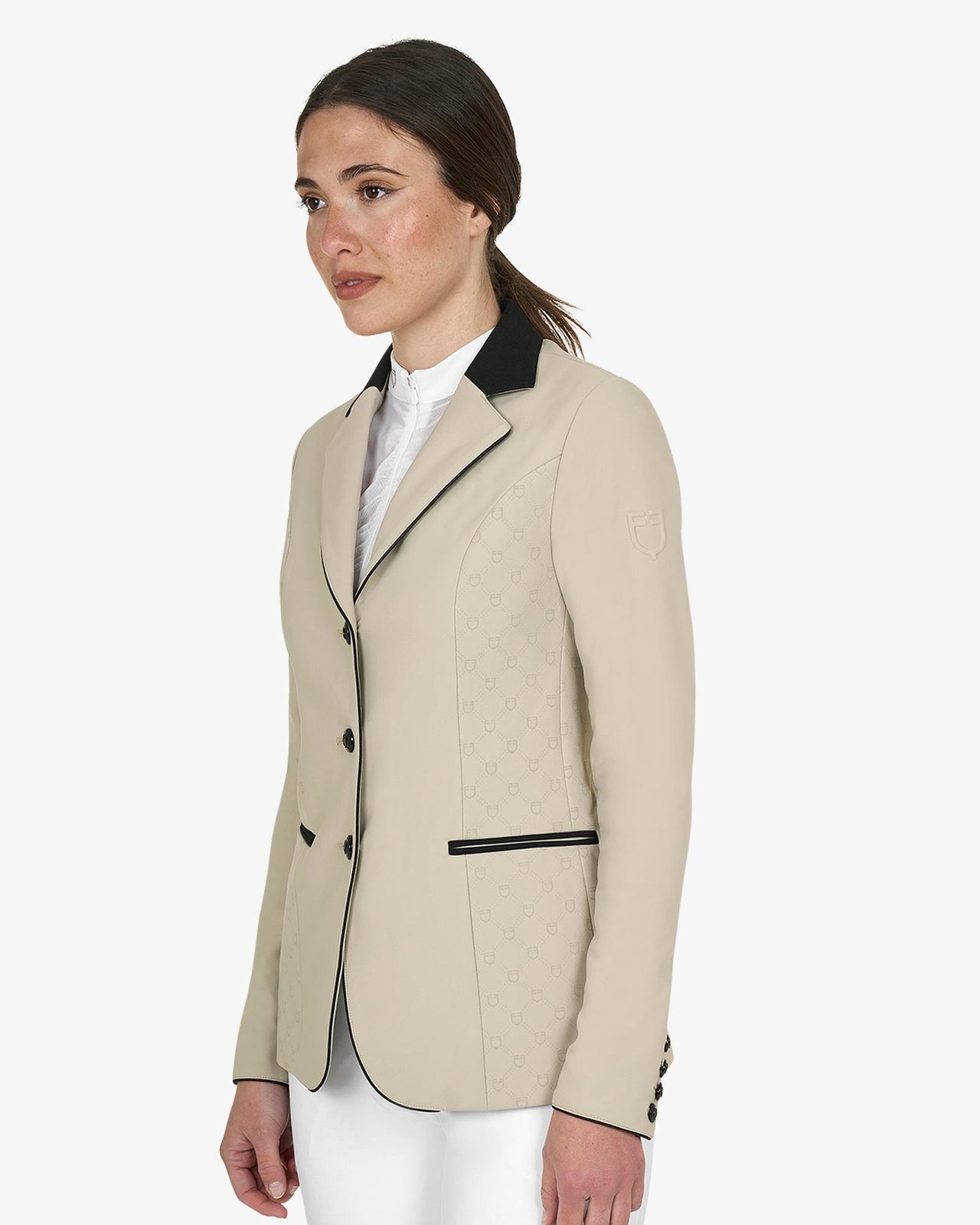 Women's Monogram competition jacket with three buttons