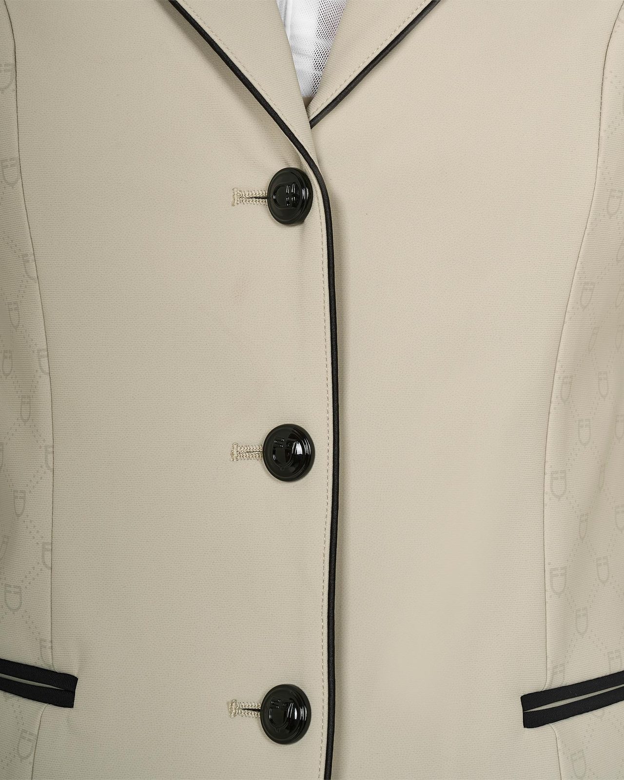 Women's Monogram competition jacket with three buttons
