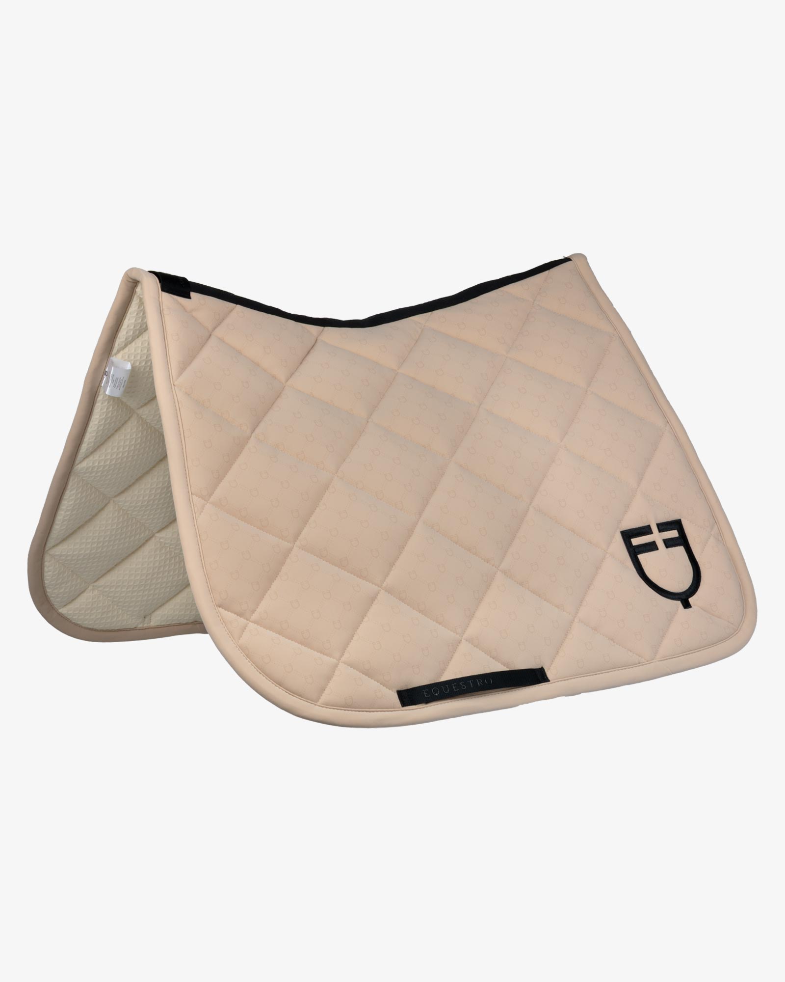 Dressage saddle pad with monogram print