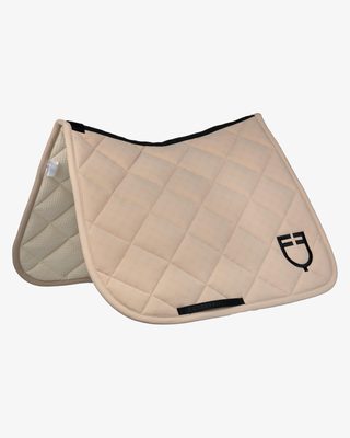 Dressage saddle pad with monogram print