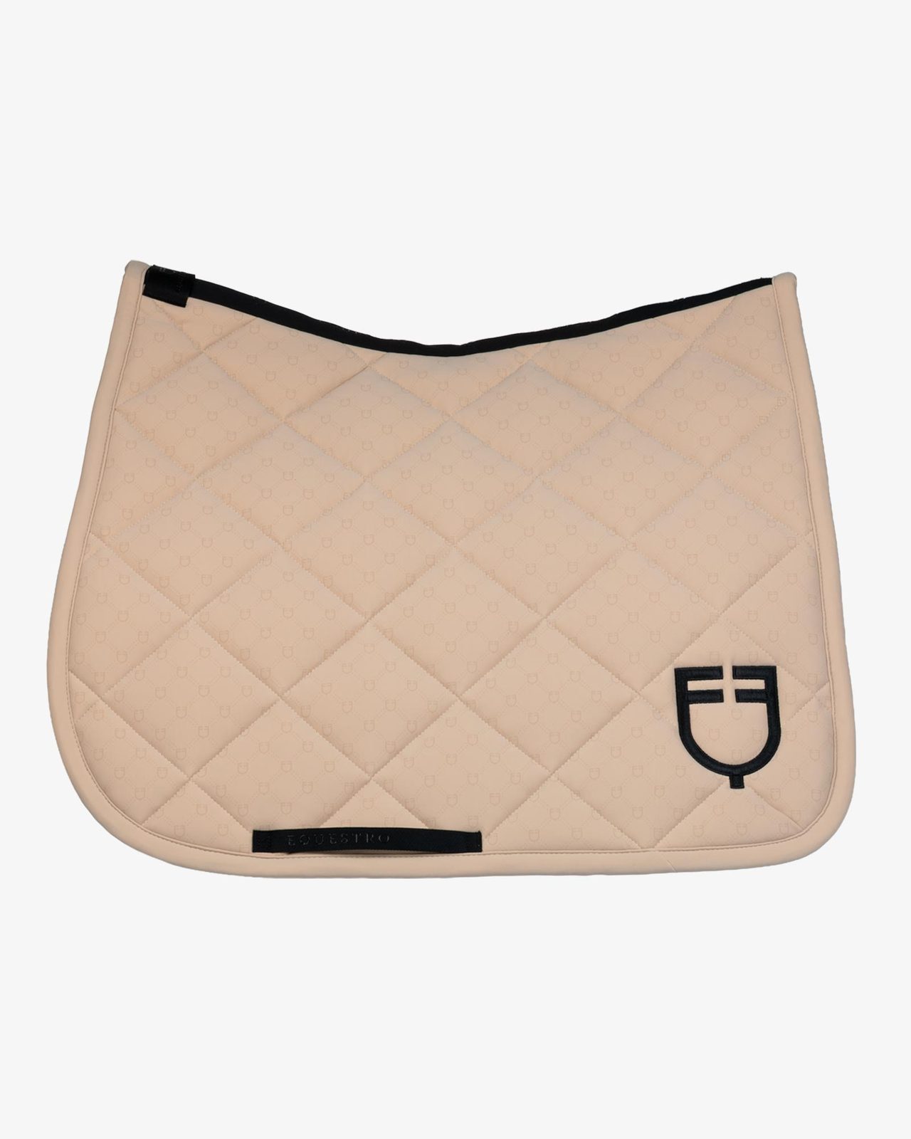 Dressage saddle pad with monogram print