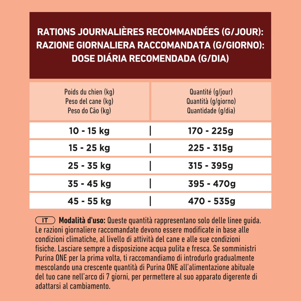 Purina ONE Medium / Maxi > 10kg Adult Ricco in Agnello con Riso