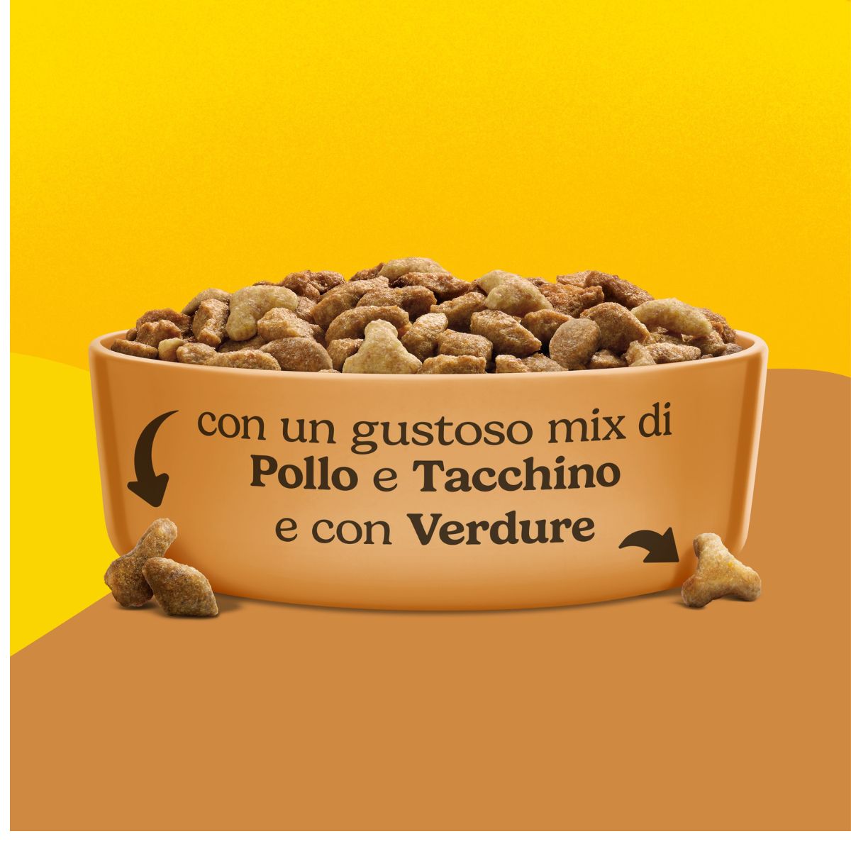 PURINA FRISKIES® Adult con un gustoso mix di Pollo e Tacchino e con Verdure in confezione da 2kg