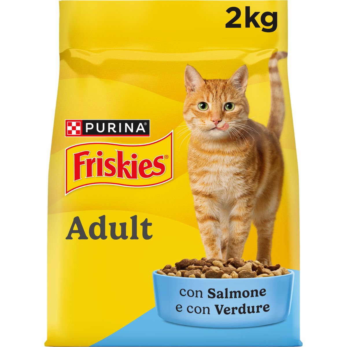 PURINA FRISKIES® Adult con Salmone e con Verdure in confezione da 2kg