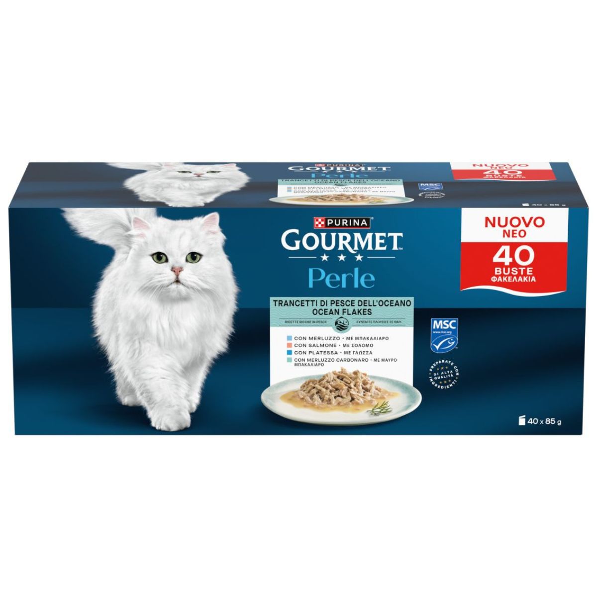 Perle MPK 40x85g Trancetti di Pesce dell'Oceano