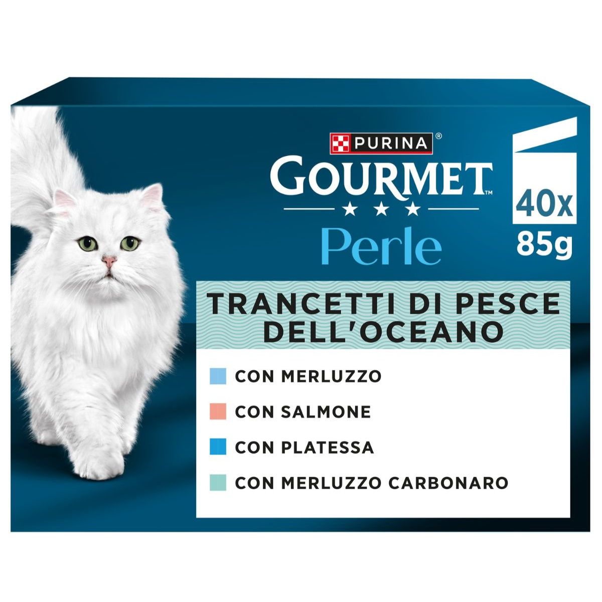 Perle MPK 40x85g Trancetti di Pesce dell'Oceano