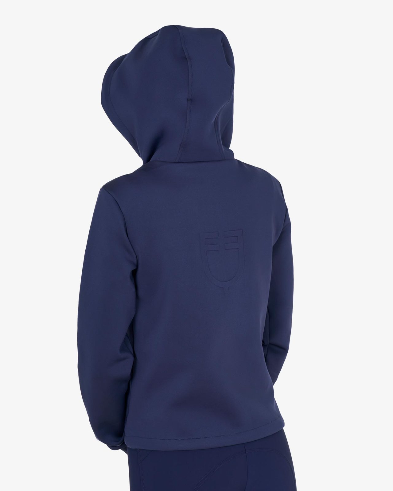 Felpa donna cropped con cappuccio