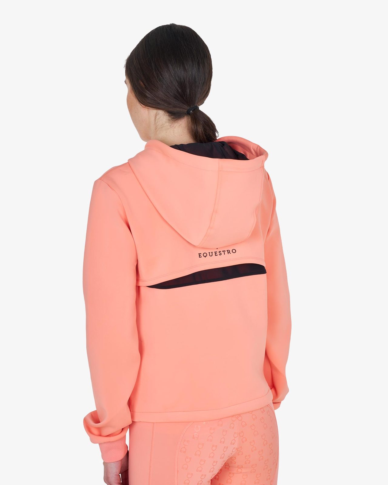 Felpa donna cut out con cappuccio