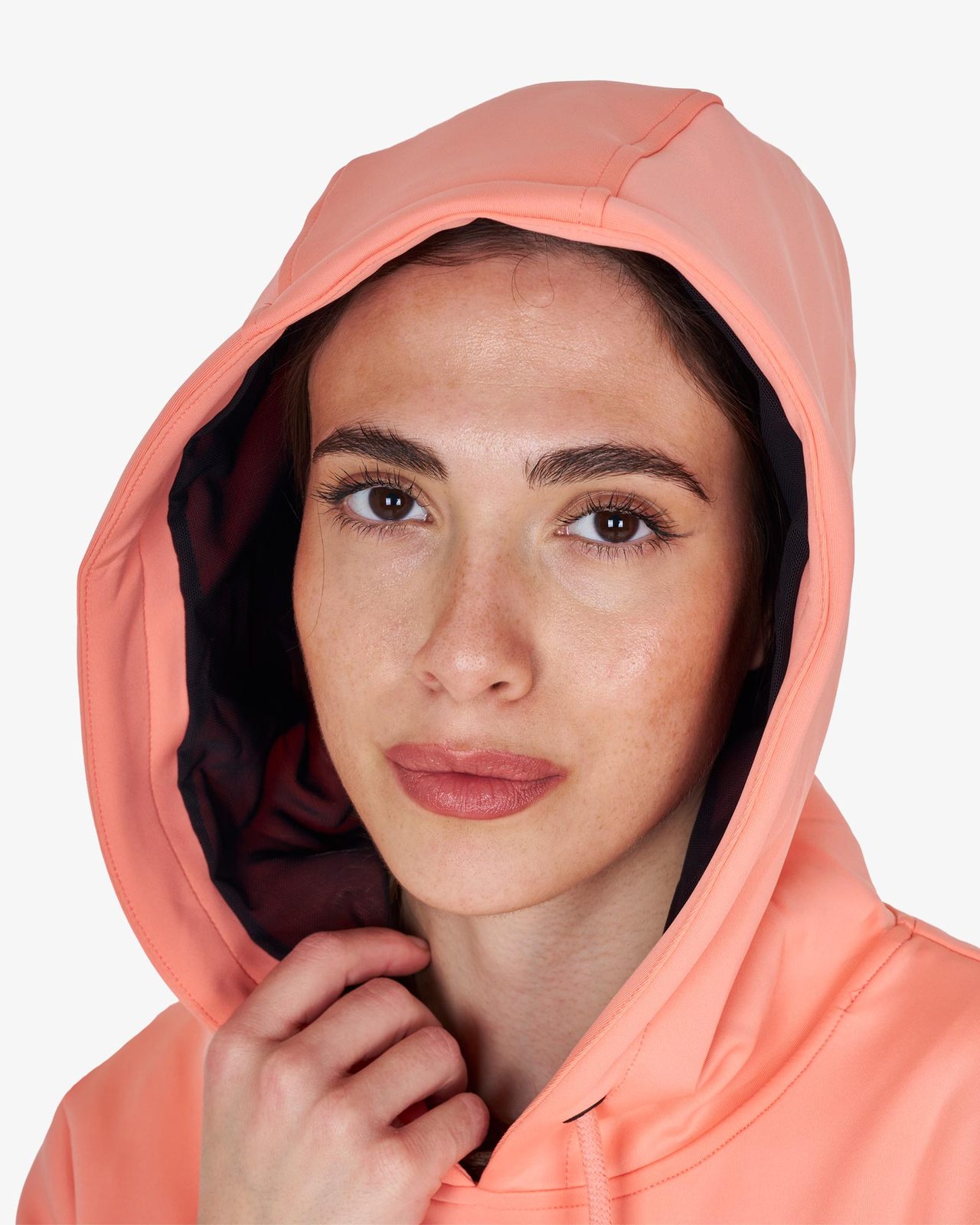 Felpa donna cut out con cappuccio