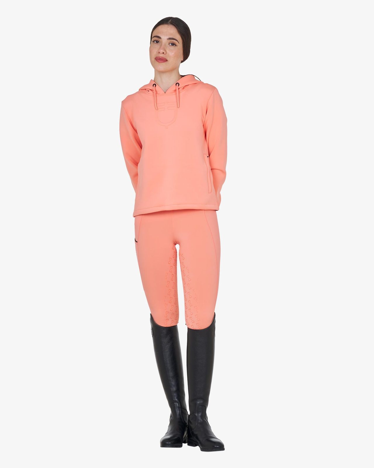 Felpa donna cut out con cappuccio