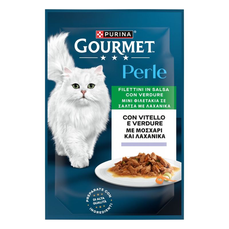 Gourmet Perle 85G Filettini In Salsa Con Vitello E Verdure - Purina Shop 85G