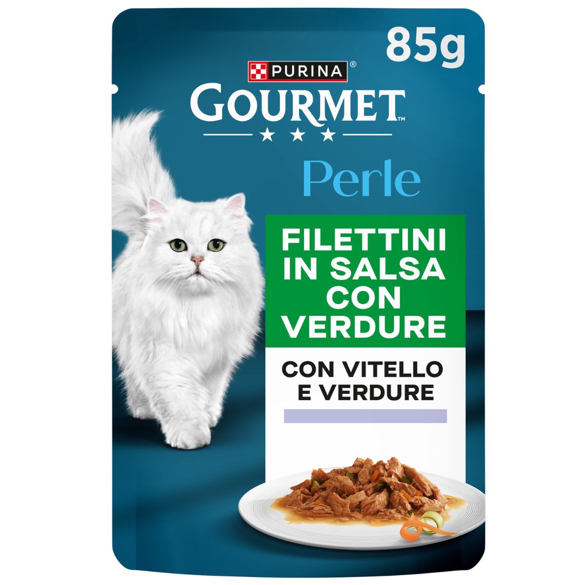 GOURMET PERLE 85g Filettini in Salsa con Vitello e Verdure