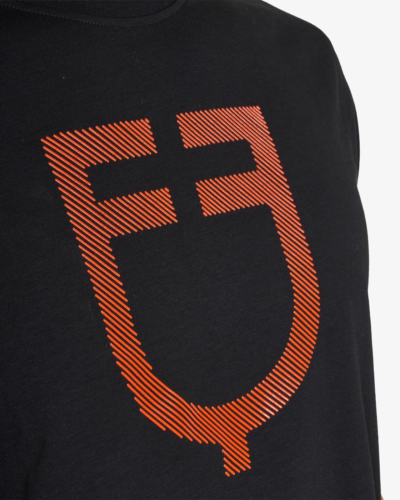 Men's basic T-shirt with glossy logo