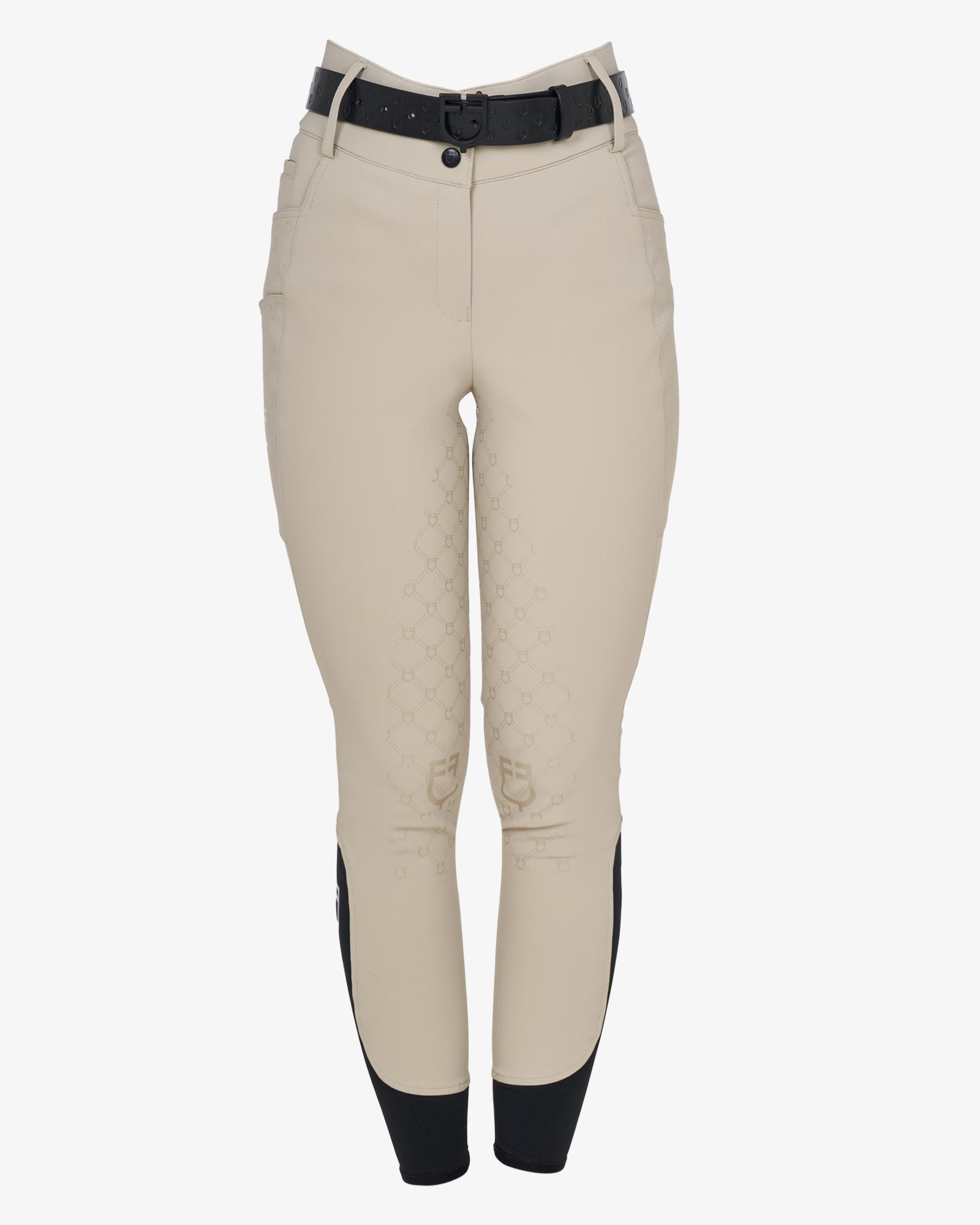 Pantaloni donna a vita alta monogram