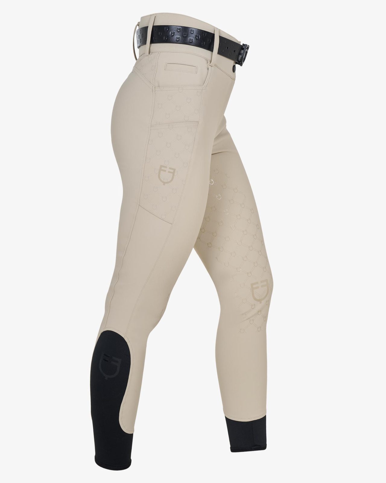 Pantaloni donna a vita alta monogram