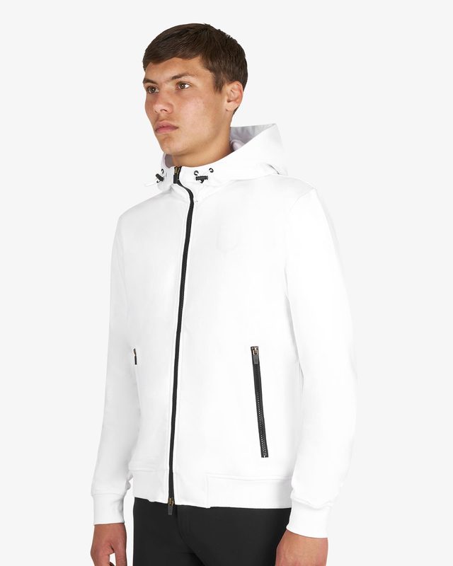 Men's sweatshirt with adjustable hood and zip