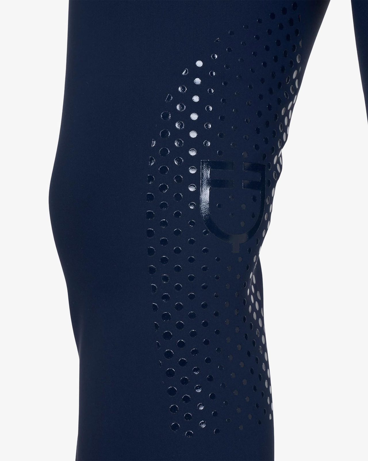 Pantaloni donna a vita alta logo in strass